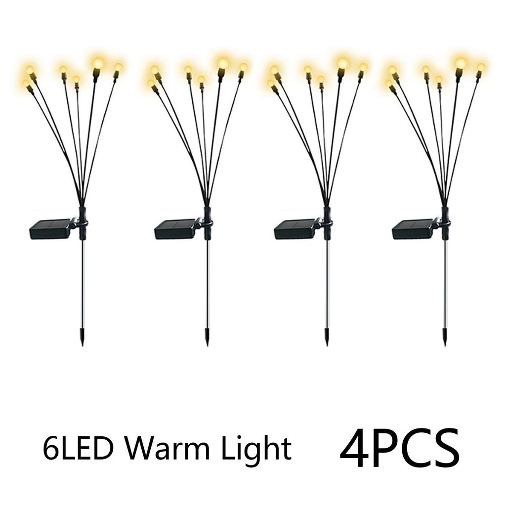 Glühwürmchenlampe, Solarlicht, Gartenlicht, LED-Vitalität, Glühwürmchen-Sternschaukellicht, geeignet für Außendekoration, warme Farbe
