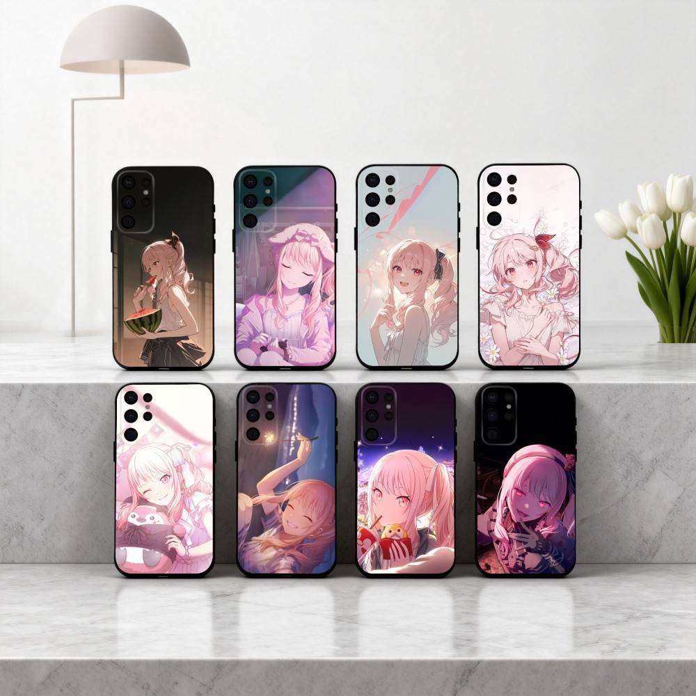 P-Project S-SEKAI M-Mizuki A-Akiyama Phone Case For Samsung S25,S24,S21,S22,S23,S30,Ultra,S20,Plus,Others Soft Black Case