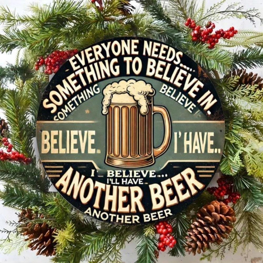 Metal Sign Round Iron Wall Art 8x8 Inch Home Garden Patio Decor 20x20