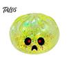 Stress Relief Ball Halloween Bun Squeeze Ball, Slow Rising Toy with Steamer, Soft Creative Gifts for Sensory Fidget Cute Ghost Faces, Decompression