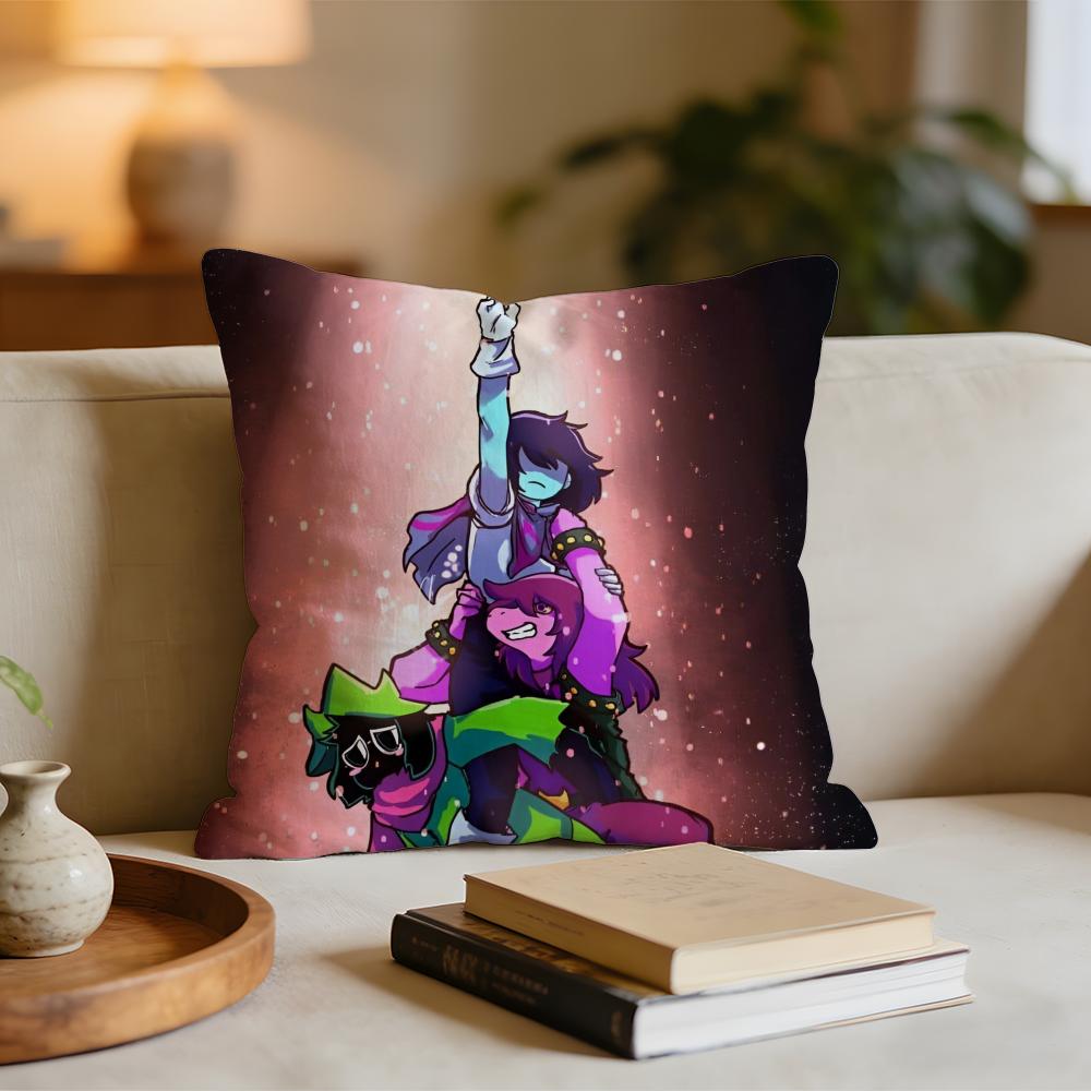 Hot Games DDeltarune Cushion Cover Short plush pillowcase for bed sofa carwashable 30x30cm