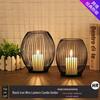 American Retro Black Iron Candlestick: Aromatherapy Pillar Candle Holder & Photography Prop