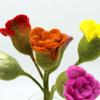 Felt Roses Assorted Colours Set of 6