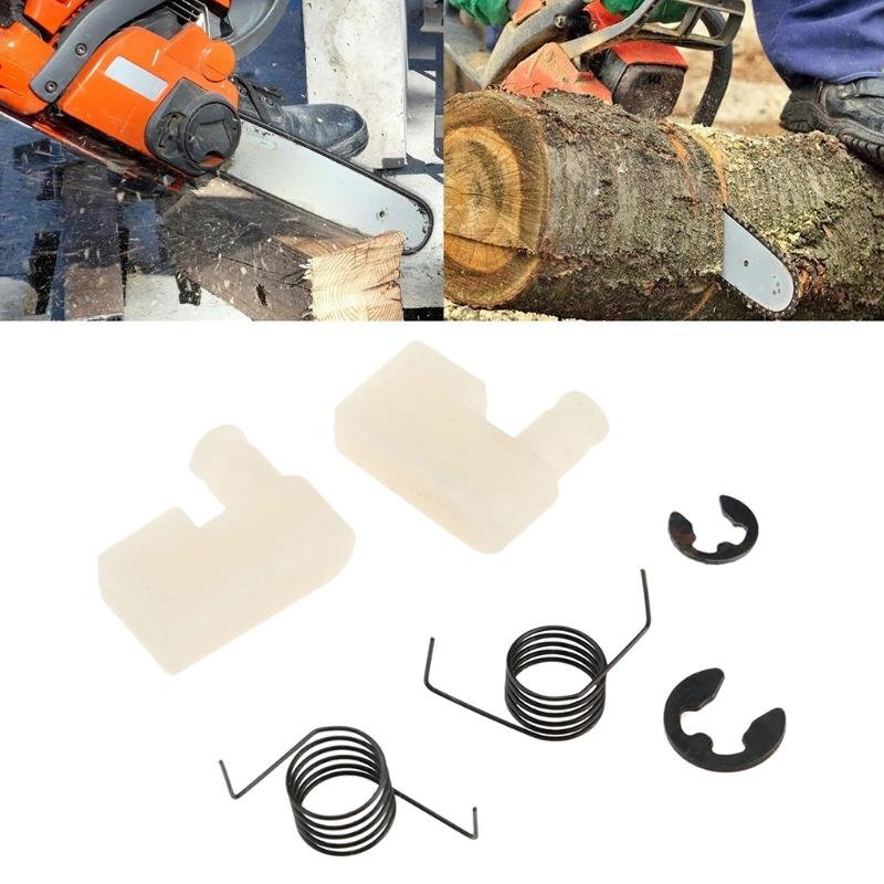 Durable Chain Saw Flywheel Starter Pawl + Spring + Clip For Chainsaw Parts 4500/5200/5800/43CC/45CC Flyhweel Accessories
