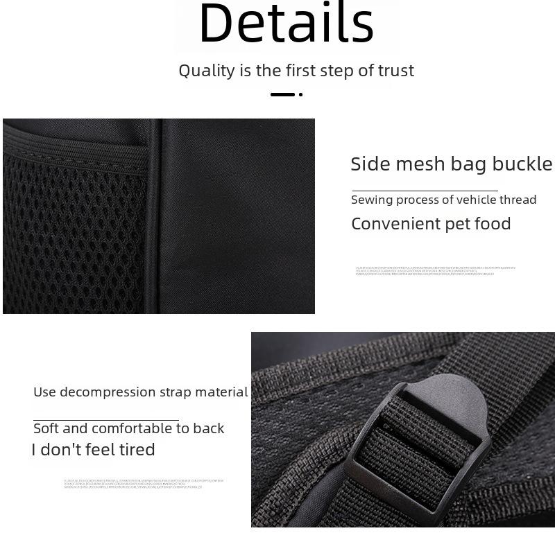 Faltbarer Haustierrucksack für Katzen und Hunde