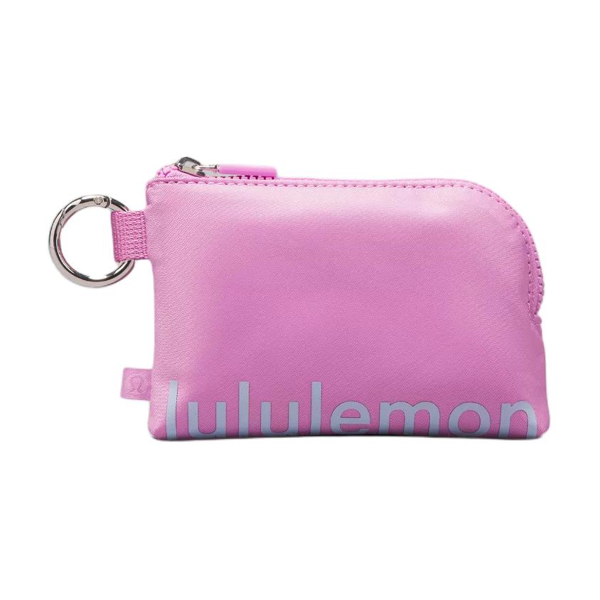 

Lululemon Logo Print Zipper Nylon Card Holder Women Accessories Dahlia-Purple Blue Linen LW9EFFS-064685 Dahlia Purple & Blue Linen