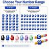 50pcs Reusable Numbered Pencil Toppers Soft Numbered Pencil Caps  Students Teachers Organization