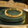Colorful Geometric Zircon Crystal Bracelet Women Men Minimalist Fashion Jewelry Electroplated Non-Fade