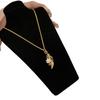 Medieval Vintage Point Diamond High Heels Necklace Exquisite High-End Personality Pendant Can Pull Collarbone Chain