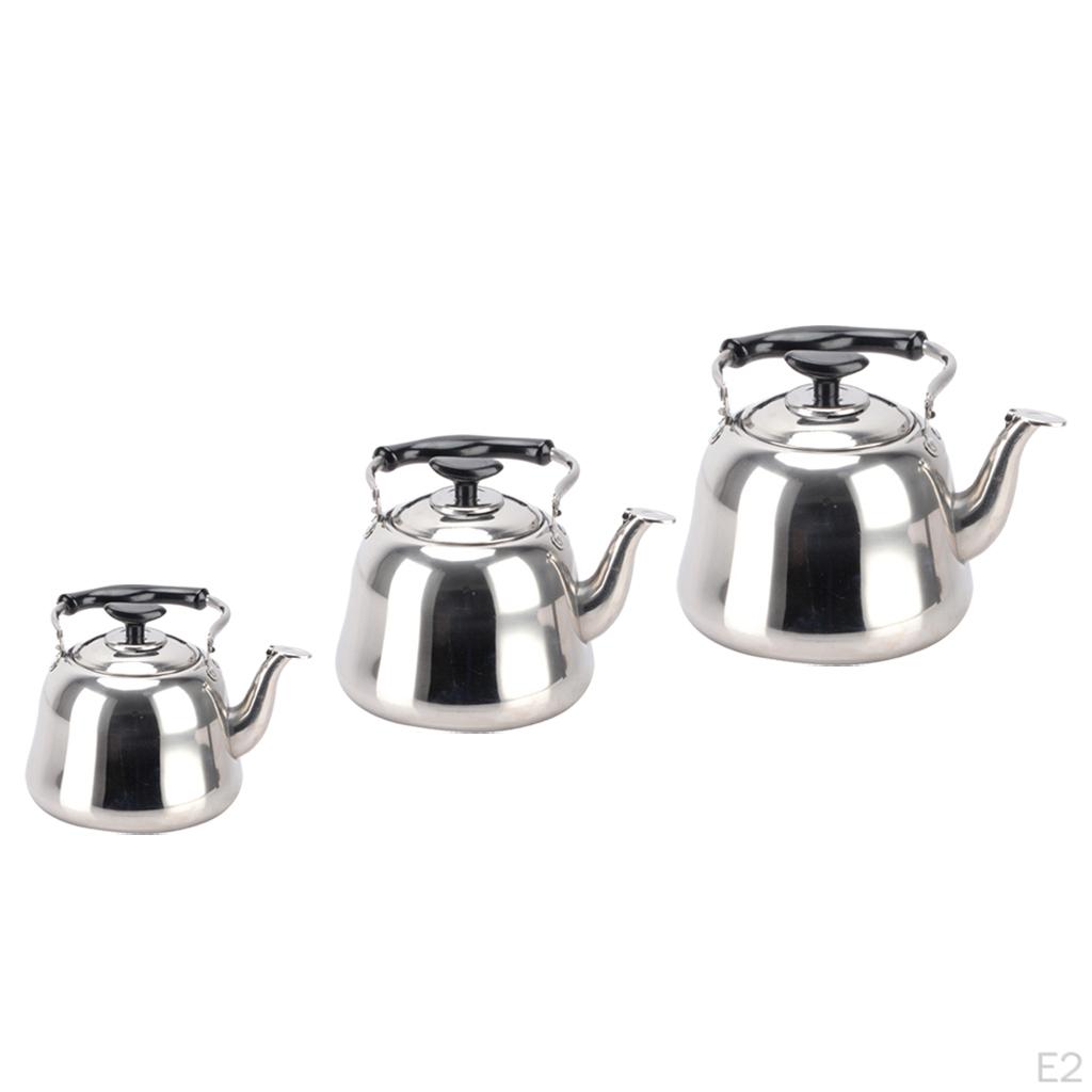 Kettle Stainless Steel Stovetop Teapot, Metal Tea Pot Gas/Induction/Electric/Gas/Stovetop Teakettles