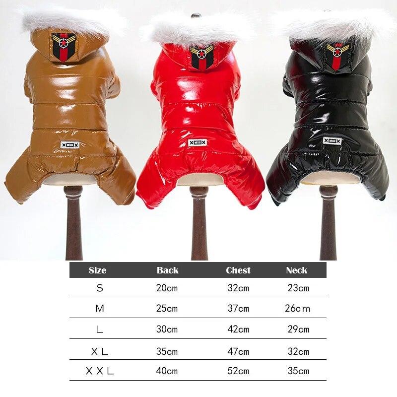 Thicken Warm Puppy Pet Coats Waterproof Dog Jacket Autumn/Winter Clothes For Dogs Chihuahua Pug French Bulldog Clothing