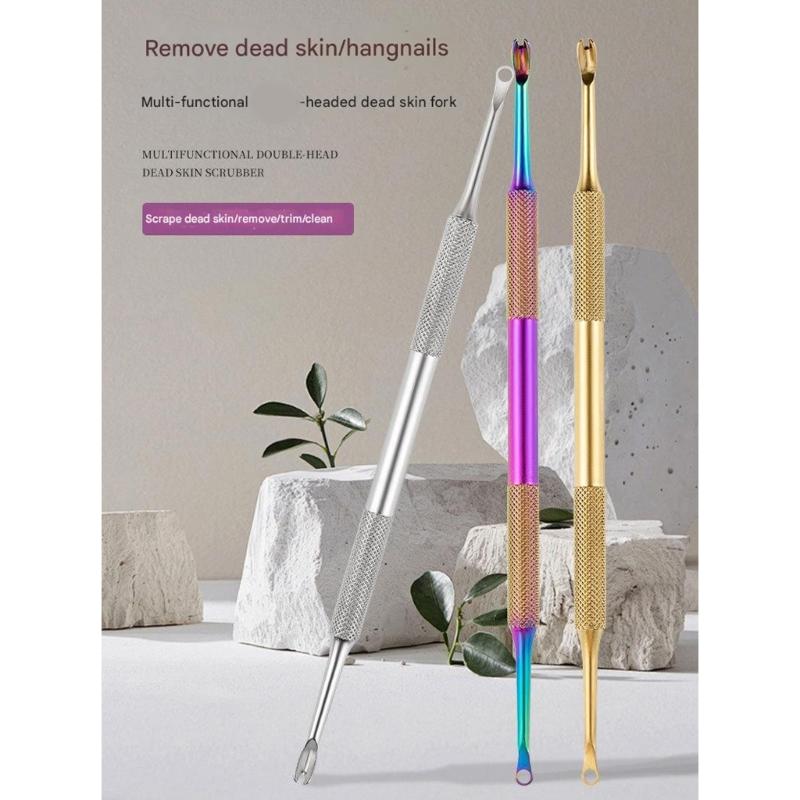 Professional Cuticle Pusher Remover Tool Featuring Double End Design And Vibrant Color Choices For Manicure Enthusiasts