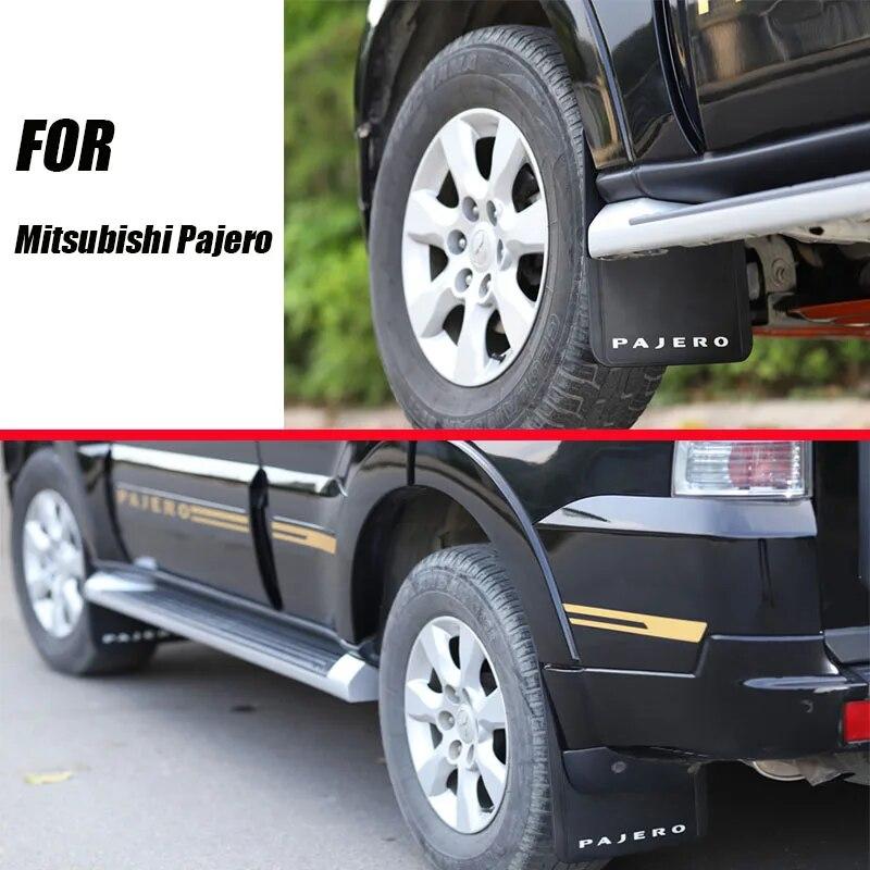 For Mitsubishi Pajero Mud Flaps Mudguards Fenders Mud Flap Splash Guard Car Accessories Auto Styline Front Rear 4 Pcs 2007-