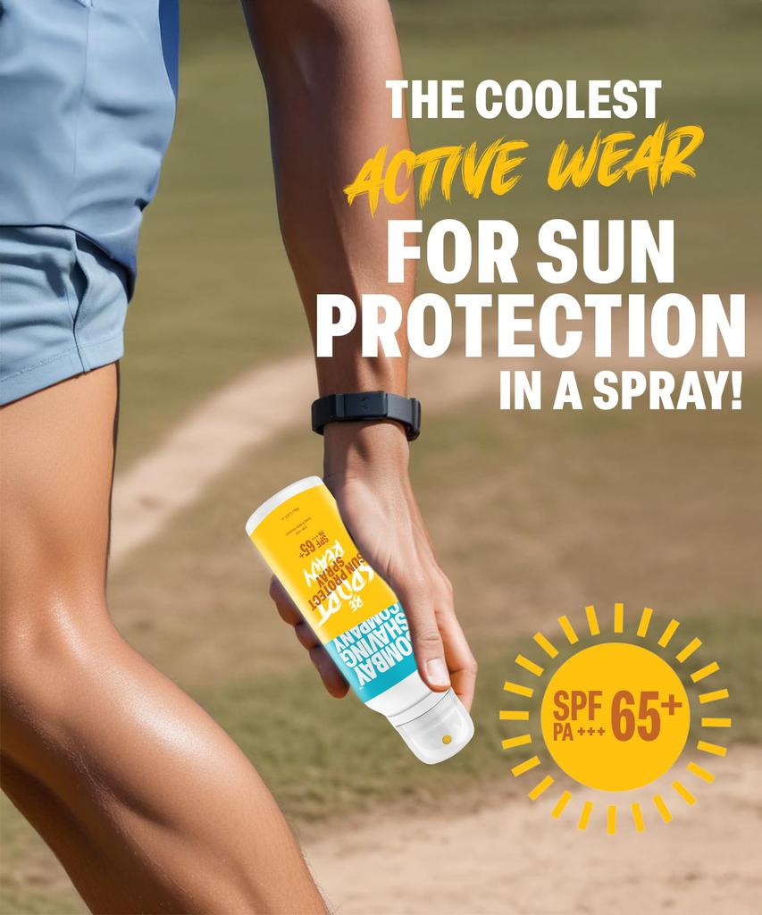 Bombay Shaving Company Sports Ready SPF 65+ PA +++| Sunscreen Spray and Mist | Light and Weightless | High-Performance Sun Protection | Quick-Absor