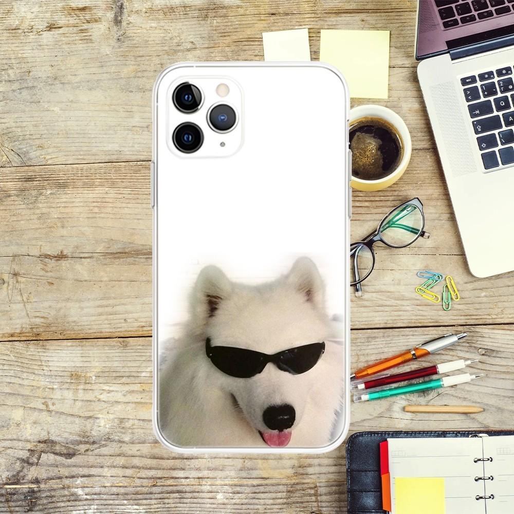 Cute Funny Cat Dog Phone Case For iPhone Apple 15,14,13,12,Mini,11,Pro,Max,Plus,X,XR,XS,8,SE,2020,Plus Transparent Cover
