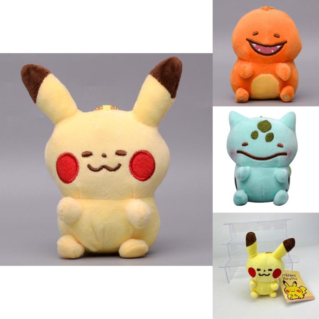 Adorable Pokemon Plush Keychains Featuring Pikachu, Squirtle, Charmander, Bulbasaur And Eevee Perfect For Collectors!