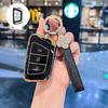 Compatible Car Key Cover for JAC Jiayue A5, X4, X7, iC5, iEVS4/7S, T8 Refine, S4, S7, M6 with Buckle