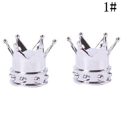 2 x Tappi Dorati Universali a Corona per Valvole Aria Pneumatici Auto Camion Bicicletta Cerchioni Ruota