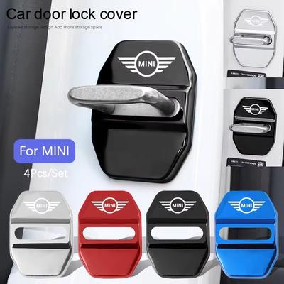 4pcs Car Door Lock Cover Antirust Protective Cap For MINI Cooper JCW Countryman Clubman Cabrio Paceman Coupe Roadster Clubvan