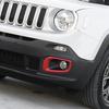 Front Fog Light Cover Trim Frame Decor for Jeep Renegade 2016-18 Accessories Red