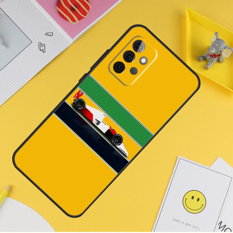 

Ayrton Senna F1 Чехол для телефона Samsung Galaxy A14 A34 A54 A12 A32 A52 A51 A71 A53 A33 A13 A15 A25 A35 A55 Samsung A14