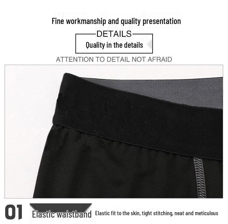 Pánské rychleschnoucí kompresní kalhoty: Vysoká elasticita pro basketbal a běh - Podzimní sportovní a volnočasové oblečení