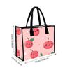 Cute Cherry Printed Tote Bag Casual Lightweight Handbag for Daily Shopping Use