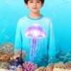 Sea Animal Fish 3D Printed T Shirt Comfortable Polyester Boys Girls Children Long Sleeve T-Shirt Kids Clothing