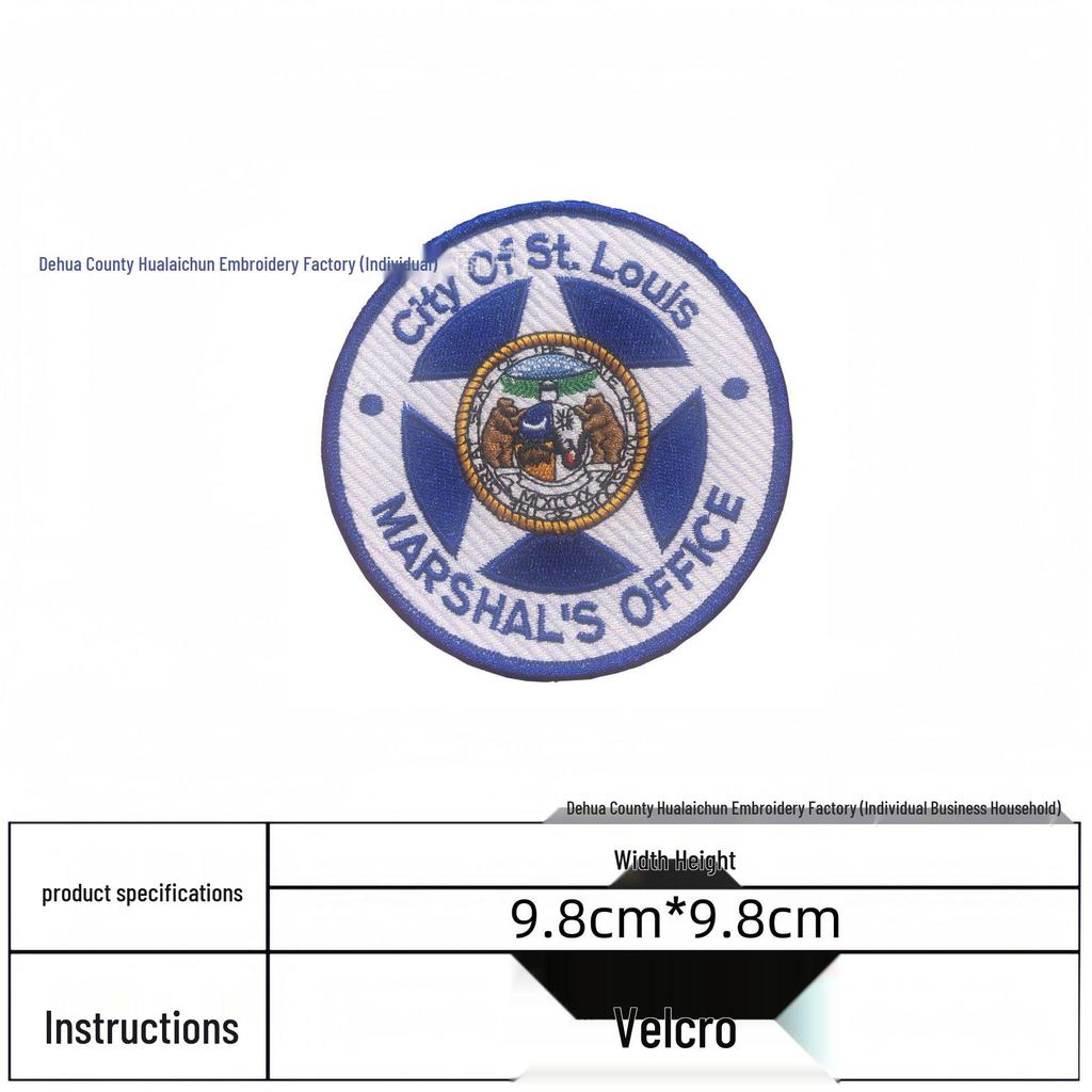 European & American Creative Velcro Patch: Round Embroidered National Flag Arm Badge Morale Appliqué