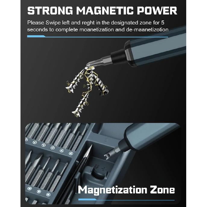 68 In 1 Electric Screwdriver Set 5 Torque Settings Precision Power Tool Magnetic Screw Driver Bits for iPhone Glasses Watch PC
