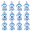 12pcs Baby Bottle Mini Blue Pink White Plastic Candy Boxes Baby Shower Favors Gifts Boys Girls Gender Reveal Party Decorations