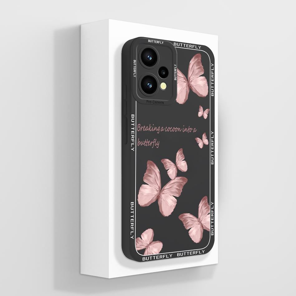 

Fashion Case For Realme Q5 V25 Full Coverage High Quality Candy Bumper Soft Smooth Liquid Silicone Protective Phone Covers Capa Realme V25