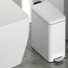Stainless Steel Trash Can with Foot Pedal And Lid - High Aesthetic Value for Bathroom Kitchen Living Room