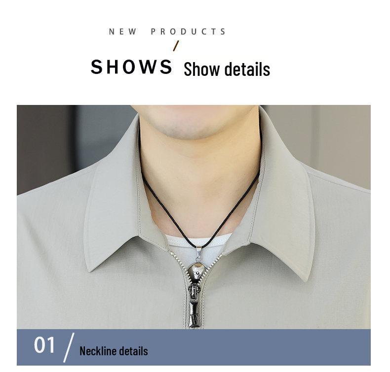 2026 Spring/Autumn Men's Lapel Lightweight Jacket: Versatile Mid to Young Fashion Outerwear with a High-end Feel