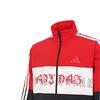 adidas Men's Red White Black Color Block Casual Sports Jacket KA9750