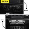 Auto Mittelkonsole Knopf Dekor Abdeckung Aufkleber für Jeep Wrangler JL Gladiator JT 2018     Zubehör