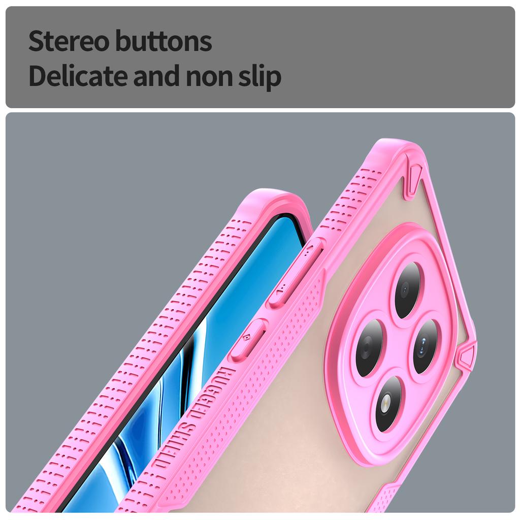 For Xiaomi Poco M8 5G/Redmi Note 15 5G (Global)/15 4G (Global) Case PC + TPU Semi-Transparent Frosted Finish Protective Phone Cover
