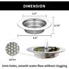 2 Pcs Sink Strainer for Most Kitchen Sink Drain Basket, Upgraded Kitchen Sink Strainer (Outer Diameter 4.4 Inch),Kitchen Sink Drain Basket. Stainless