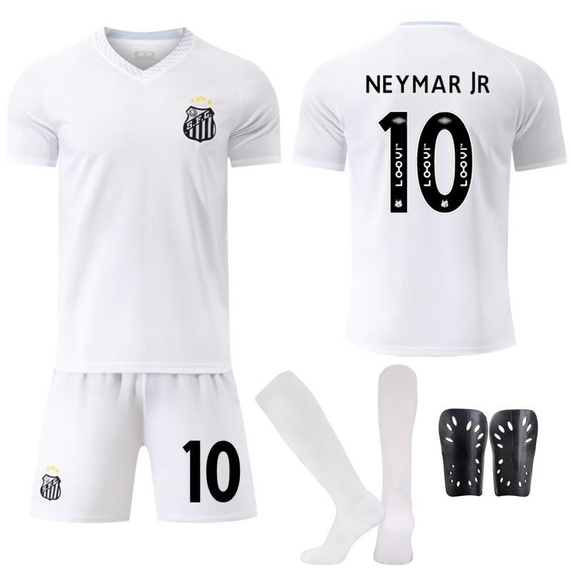 2526 Sezóna Brazilská liga A Styl č.. 10 Neymar Santos Nový dres Domácí Bílý Fotbalový dres