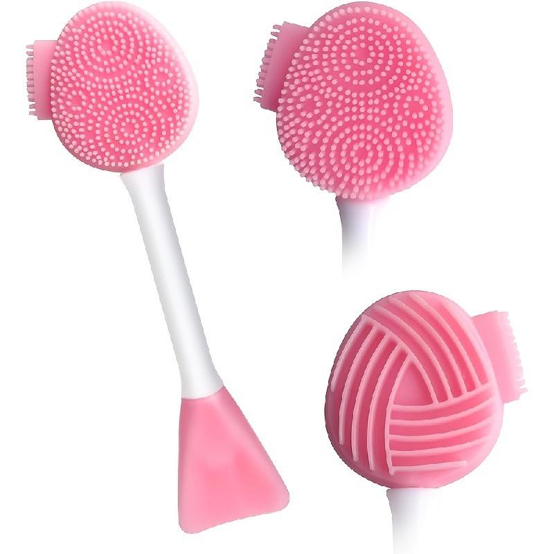 9-teiliges Set, Gesichtsreinigung Set, Tiefenreinigung SPA Gesichtsmaskenpinsel Set, weiches Samt-Stirnband und Haarnadel Set