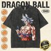 Summer Dragon Ball Family Matching Vintage Tee Men Washed High Quality Nostalgic Print Heavyweight Retro Tops