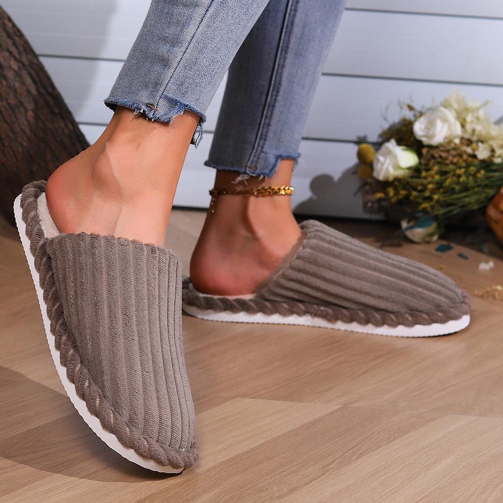 Women's Round Headed Warm Indoor Slippers