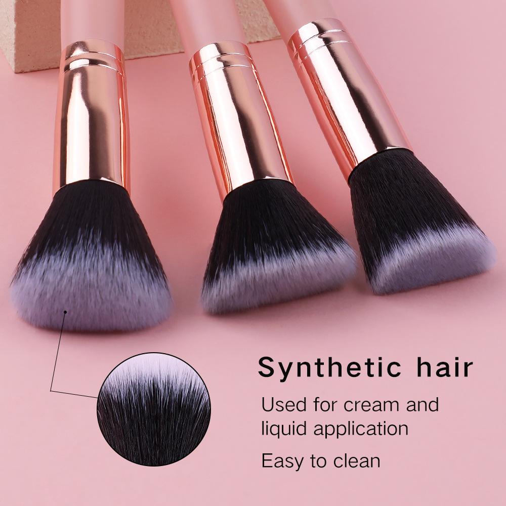 Flat Foundation Makeup Brush Multifunctional Blush Contoring Tanning Brush Soft Nylon Brush Professional Make Up Tools