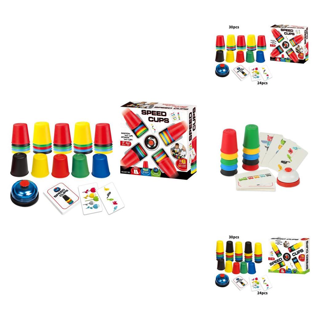 Creative Childrens Stacking Cup Game With Fast Speed Competition For Reaction And Insight Development