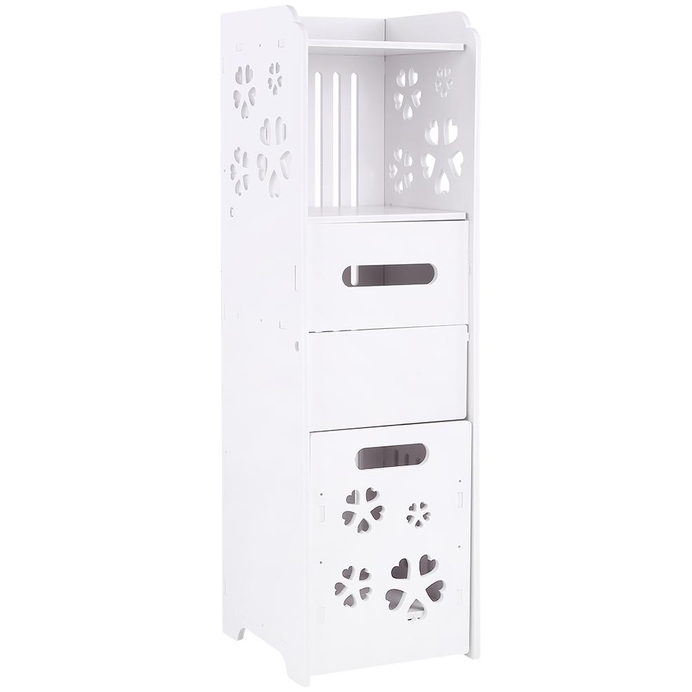 

Шкаф Дерево Пластиковая Доска Устойчивый к Коррозии Водонепроницаемый 3-х Ярусная Полка для Ванной Комнаты Шкаф Водонепроницаемый Шкаф для Ванной Комнаты Шкаф белый