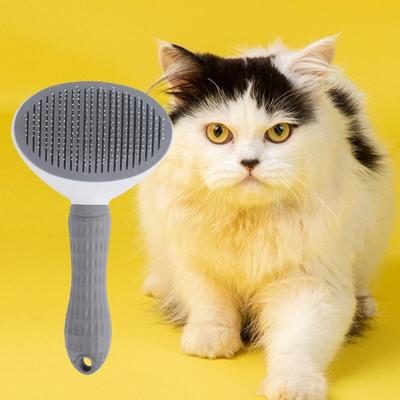 One-button Curved Massage Comb Brush