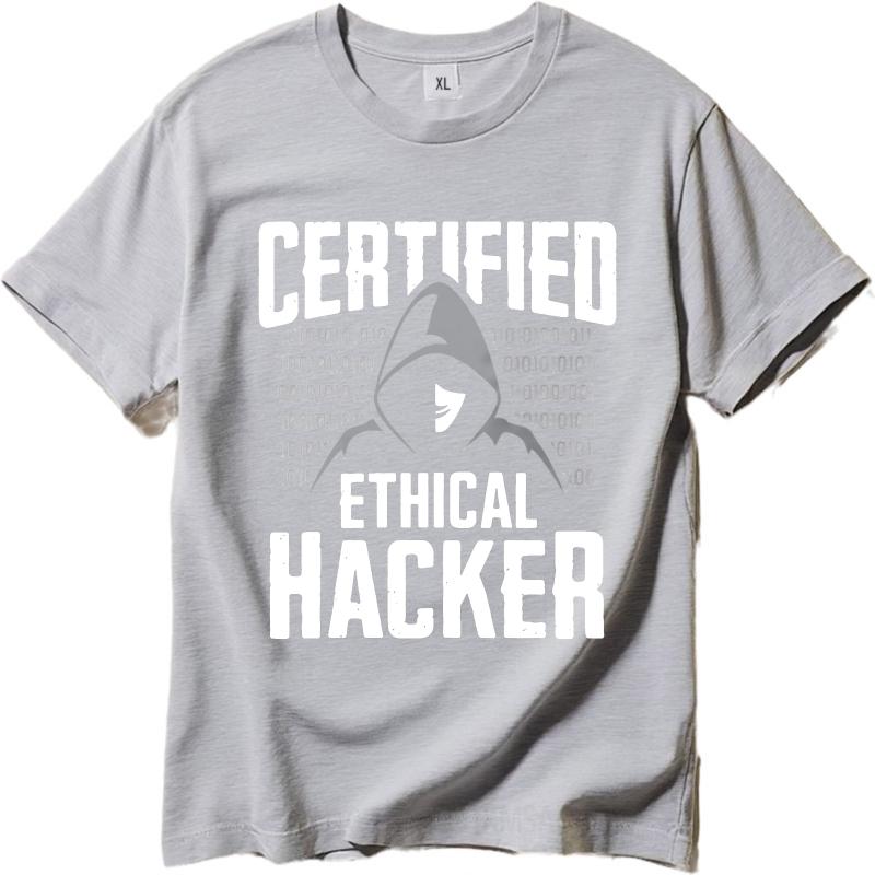 2026 New Style Certified Ethical Hacker Unisexs TShirt HighQuality Fashion Print Round Neck Unisexs and Womens Matching TShirt