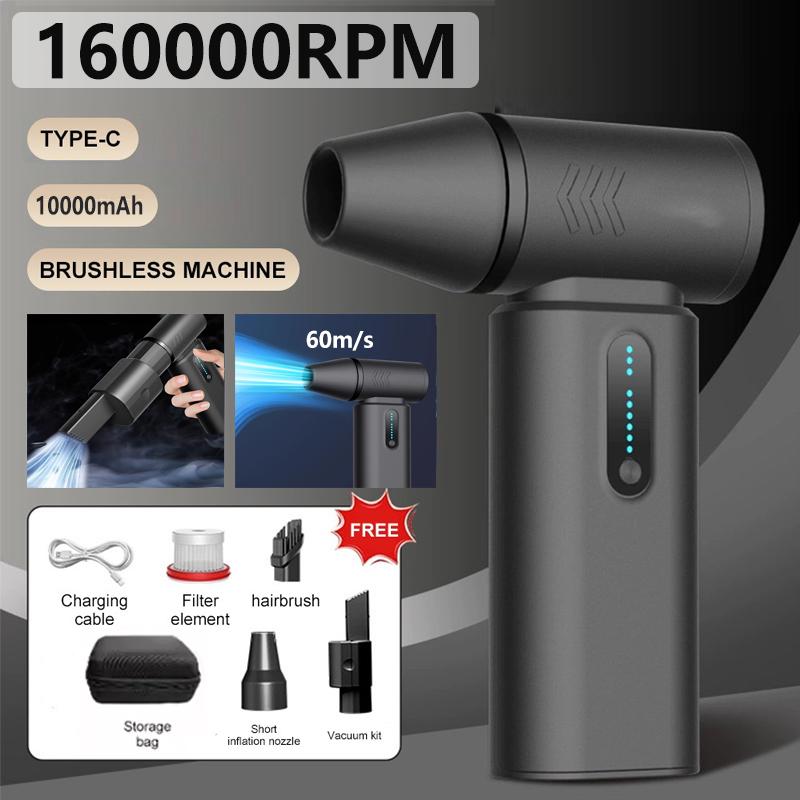 Powerful Air Blower 160000RPM Mini Turbo Jet Fan High Speed Turbo Violent Fan Brushless Motor Handheld Duct Fan PC Cleaning Tool