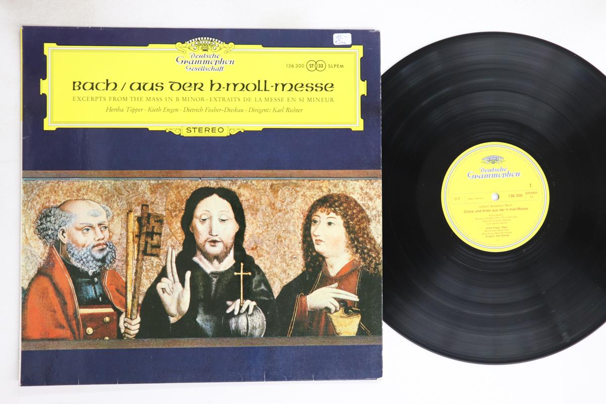 

LP Record KARL RICHTER, MUNCHENER BACH ORCHES - J S Bach Chore Und Arien Aus Der H 136300SLPEM DEUTSCHE GRAMMO Germany Classical Used