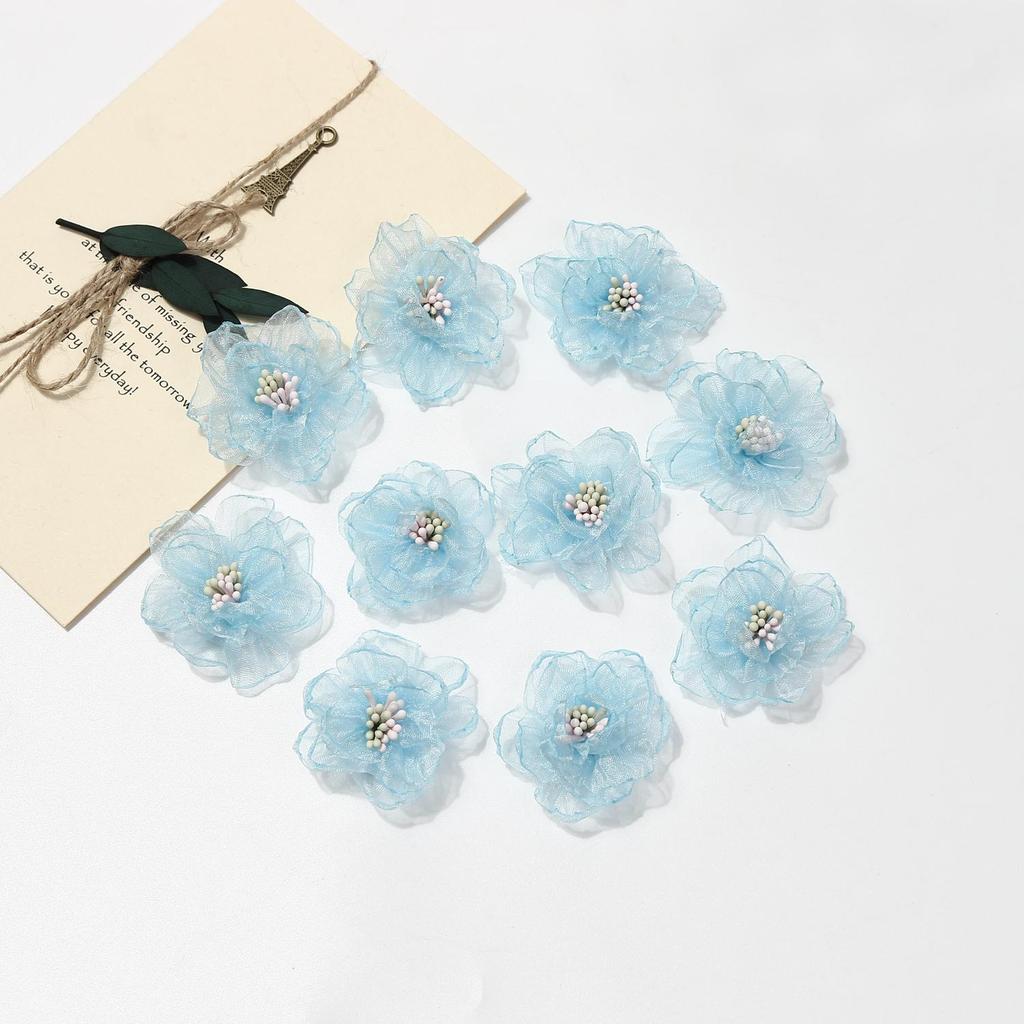 Plissierte Seide Lockige Blumen für DIY Kränze & Hochzeitsdekorationen